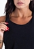 Blusa Com Cropped Tomara que Caia Feminina Preta Lisa | REF: LX289 - Moda Feminina, Fitness e Praia - Loja OBatomVermelho