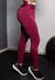 Conjunto Fitness Calça Legging Cintura Alta + Cropped Alcinha Marsala com Elásticos | REF: CCA5 - Moda Feminina, Fitness e Praia - Loja OBatomVermelho