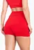 Short Liso Vermelho Cadarço Fake - loja online