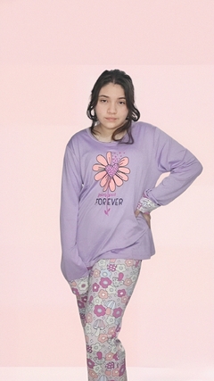 Pijama Manga longa Térmica Lilás - loja online