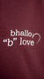 Camiseta "b love" Marsala ♥︎ - comprar online