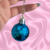 chaveiro mirrorball - azul