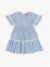 Vestido Tricoline Listrado Infantil Momi na internet