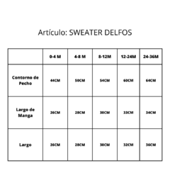 Sweater Delfos Combinado - comprar online