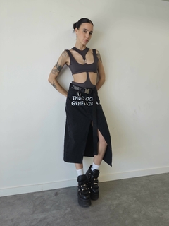 Long denim skirt "WORK" - buy online