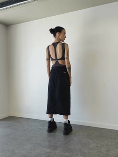 Long denim skirt "WORK" - online store
