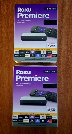 ROKU TV PREMIER HD | 4K | HDR NETFLIX AMAZON YOUTUBE SPOTIFY ROKU CHANEL en internet