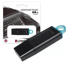 Memoria USB Kingston Datatraveler Exodia Dtx/64 64gb 3.2 Gen Color Negro - comprar en línea