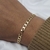 Pulseira Elo Grumet Liso Banhado a Ouro - comprar online