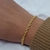 Pulseira Torcida 18cm Banhada a Ouro - comprar online