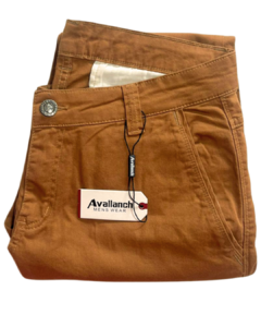 Calça de Sarja Modelo SportFino Ferrugem - Avallanch Moda Masculina