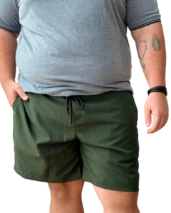 Bermuda PlusSize Verde de Tactel