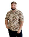 Gola Polo PlusSize Pique Estampado