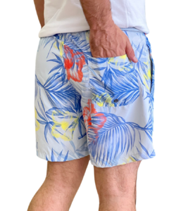 Bermuda de Tactel Estampa Exclusiva Floral - comprar online