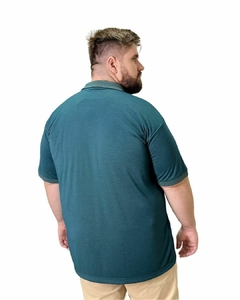 Polo Pique PlusSize Rocket Modal Verde - comprar online