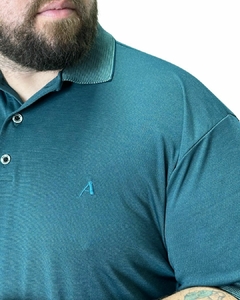 Polo Pique PlusSize Rocket Modal Verde na internet