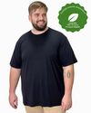 Camiseta plusSize Preto Modal Malha fria