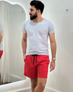 Bermuda de Tactel Mágico Vermelho - Avallanch Moda Masculina