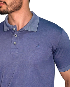 Polo Pique Rocket Modal Azul - comprar online