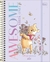 Tilibra - Planner Espiral 17,7 x 24 cm Pooh 2025 - Awesome vibes only fundo lilás