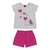 Conjunto Infantil Menina Blusa Estampa Fofa e Short Cotton Kyly