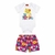 Conjunto Bebê Menina Regata Estampa Oncinha e Short Flores Kyly - comprar online