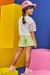 Conjunto de Blusa Boxy Over em Meia Malha e Shorts em Moletom Kukiê na internet