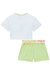 Conjunto de Blusa Boxy Over em Meia Malha e Shorts em Moletom Kukiê - loja online