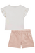 Conjunto de Blusa em Cotton e Shorts em Sarja Onix com Elastano Infanti - loja online