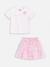 Conjunto Rosa de Tule Com Poá de Glitter Momi - Joana Maria Moda Infantojuvenil