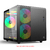 Gabinete Aquarius MT-G710BK Sem Fonte C3Tech Gaming na internet