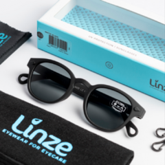 LINZE LZ1 – SUNGLASSES MATTE BLACK SMOKE LENS - Baltasar Optica