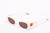 Oculos de Sol Pin-Up Branco -Laranja - comprar online