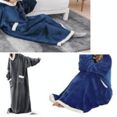 Cobertor Sherpa Wearable com Mangas da Nelule - Combinação de Conforto e Estilo para o Inverno - comprar online