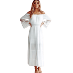 Vestido de Renda branco - Nelule - comprar online