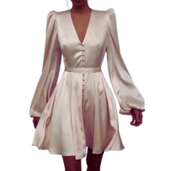 Vestido Casual Cetim-Nelule - comprar online