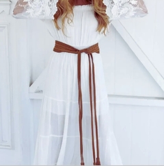 Vestido de Renda branco - Nelule - Nelule Moda Feminina 