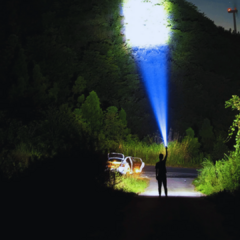 Lanterna LED de Alta Potência 5LED Recarregável Camping Spotlight da RxZoA - Nelule Moda Feminina 