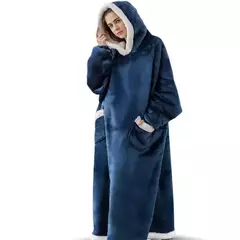 Cobertor Sherpa Wearable com Mangas da Nelule - Combinação de Conforto e Estilo para o Inverno