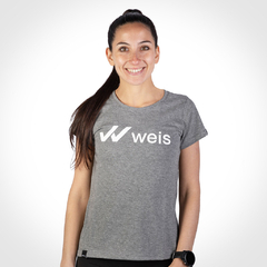 REMERA MUJER WEIS LOGO / GRIS