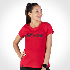 REMERA MUJER WEIS LOGO / ROJA