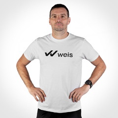 REMERA HOMBRE WEIS LOGO / BLANCA