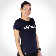 REMERA MUJER WEIS LOGO / AZUL - comprar online