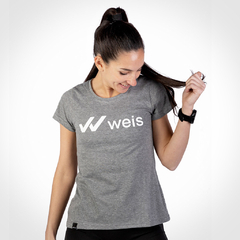 REMERA MUJER WEIS LOGO / GRIS - comprar online