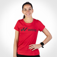 REMERA MUJER WEIS LOGO / ROJA - comprar online