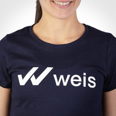 REMERA MUJER WEIS LOGO / AZUL en internet