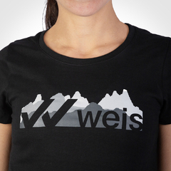 REMERA MUJER PEAKS / NEGRA - Weis Mayorista