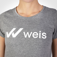 REMERA MUJER WEIS LOGO / GRIS - tienda online