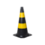 CONE SINALIZADOR 50CM PRETO E AMARELO