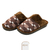 Pantufa Masculina Xadrez Marrom 40/41 - MaisCompras.com.br